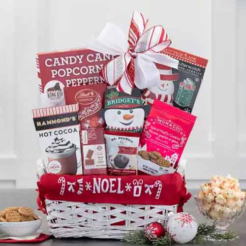 Christmas Gift Baskets - Happy Holiday Gift Tower