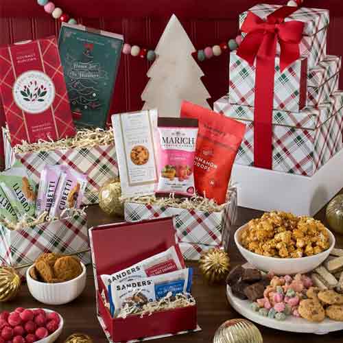 - Christmas Candy & Cookie Gift Box | Festive Holiday Candy Gift Tower