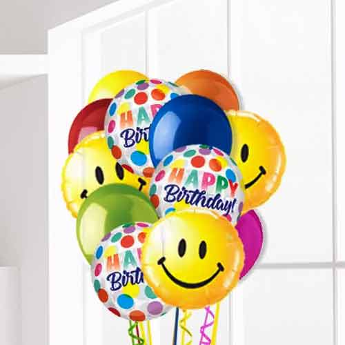 Many Birthday Smiles-Baloon Bouquet Delivery Usa