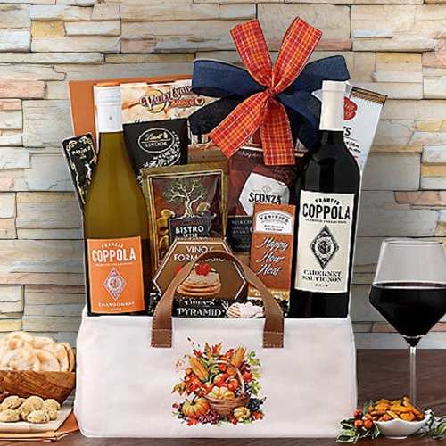 - Corporate Christmas Wine Gift Baskets For Clients | Winter Warmth Holiday Basket