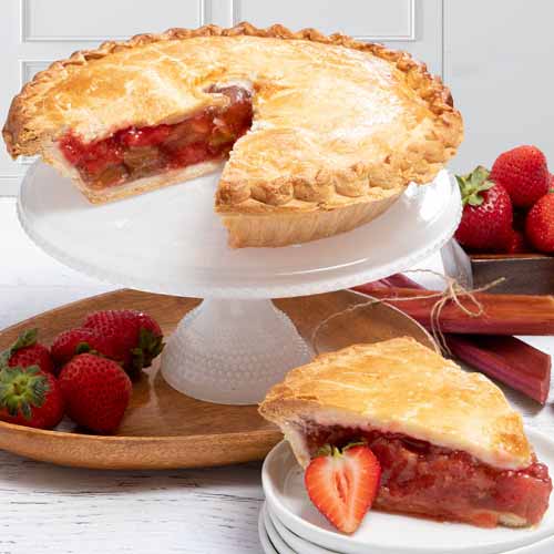 - Send Pie Cake to Montana | Strawberry Rhubarb Pie Cake