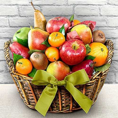 Holiday Organic Fruit Basket-Gift Basket to USA