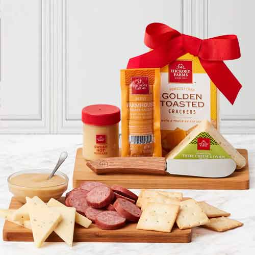 Sausage And Cheese Hamper-Christmas Food Gift Baskets Delivery  Oregon