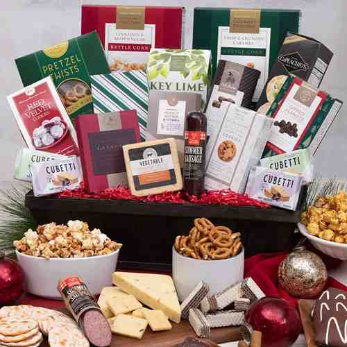 Christmas Gift Basket Classic-Non Alcoholic Christmas Gift Baskets Wisconsin