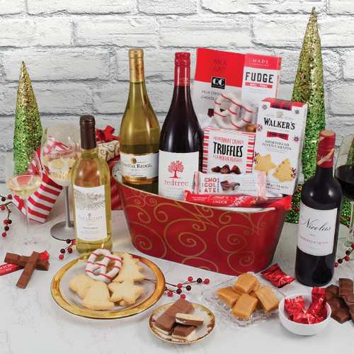 Winter Wonderland Holiday Wine Basket