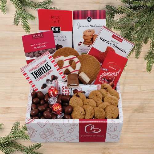 Festive Holiday Cookie Delight Basket