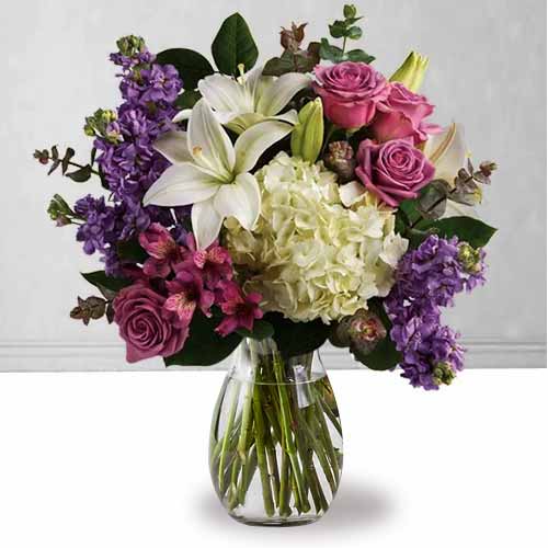 - Send Flowers To Her Job | Hydrangea And Lily Arrangements