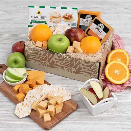 - Gourment Fruits Gifts to USA | Cheese with Fruits Basket