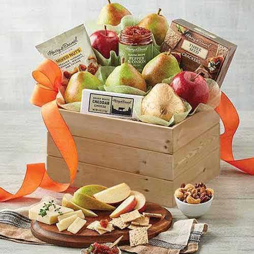 Fruits And Nuts - Fruit Cheese And Nuts Hampers USA