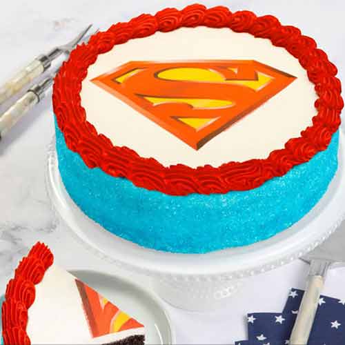 Buy a Superman Cake for your younger brother